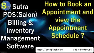 Book Appointment | View Appointment | Sutra POS Salon Software | Salon Billing Software | Pcsnp Tech