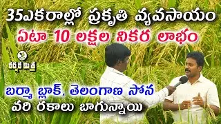 ప్రకృతి వ్యవసాయంలో వరి రైతుకు వరం బర్మా బ్లాక్ తెలంగాణ సోన రకాలు|| Natural Farming || Karshaka Mitra