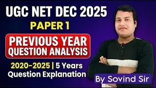 🔥UGC NET Paper 1 Previous Year Question Analysis &ndash; December 2025 | Understand Trend, Pattern