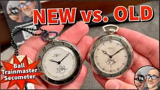 Карманные часы Ball Trainmaster Secometer &mdash; винтажная и современная интерпретация &mdash; радиоактивный...