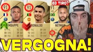 MBAPPE FENOMENALE! NEYMAR e CR7 ROVINATI !!! REAZIONE VALUTAZIONI FIFA 22