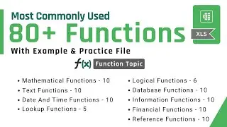 Excel Formulas | Most commonly used Excel functions Part -1