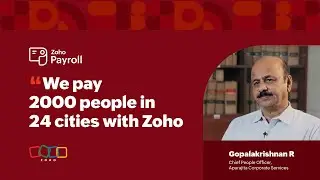 Aparajita runs payroll in a single click for 2000 employees across 24 cities with Zoho