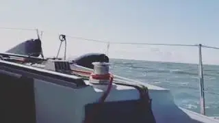 Bavaria 960 in the wind