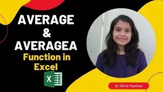 AVERAGE & AVERAGEA Function in Excel