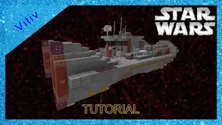Star Wars Republic TUG-314 Tugboat in Minecraft - 1:1 Scale - Tutorial