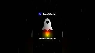 Rocket Animation in 1 minute #motiondesign #motiongraphics #aftereffects #tutorial