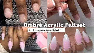 How to do Acrylic Ombr&eacute; Nails Tutorial | Perfect Blend For Beginners | Watch me work + Chatting