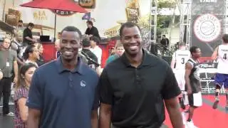 Jason Collins and Jarron Collins at the ESPNLA 710 All Star Celebrity Game @jasoncollins98 @jarronct