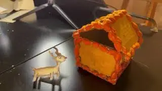 How To Make A Miniature Farm House Diorama With Cardboard And Pista Shells/DIY Crafts/Mini House