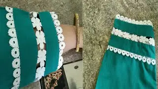 Beautiful sleeves design# laces sleeves design# pant design # suit design