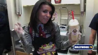 Melody Thornton Creates Signature Recipe at Millions of Milkshakes