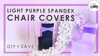 BEST STRETCHABLE LIGHT PURPLE SASH THAT FITS OVER LARGE CHAIR COVERS