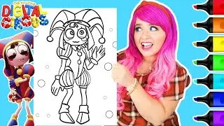 Coloring Pomni The Amazing Digital Circus Coloring Page | Ohuhu Art Markers