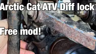 Arctic Cat 300 4x4 Atv front  differential lock modification super simple awesome mod, well worth it