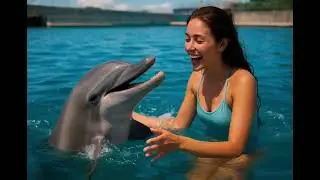 &ldquo;Billion Love ❤️ Magical Bond Between Girl & Dolphin!&rdquo;#video#viral#cute#love#funny#hearttouching