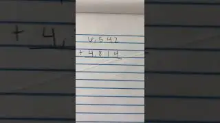 Multi digit addition: standard algorithm
