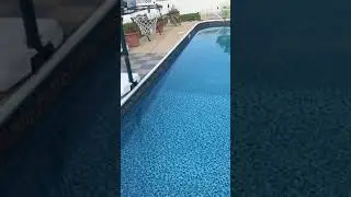 Water behind pool liner