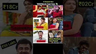 'Mana Shankara Vara Prasad Garu'(MSG) Movie Cast Fees? 💸 #chiranjeevi #nayanthara #venkatesh...