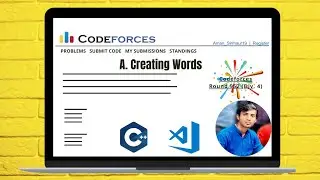 A. Creating Words || Codeforces Round 952 (Div. 4) || Codeforces solution