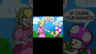 &laquo;Персик примеряет суперкорону&raquo; в комиксе Super Mario Dub #comicdub #bowsette #toadette #мемы #смешно