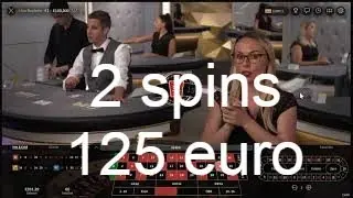 2 spins in the amount of 125 euros. Playamo - Roulette