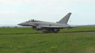 Red Arrows and Typhoon Takeoffs, Landings and Flypasts at Liverpool Airport