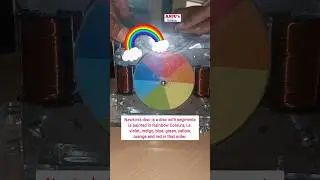 Newton's Disc || Activity 15.12 Class 7 Chapter 15 Light Science #shorts #anjus_science