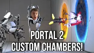 (LIVE) THINKING WITH PORTALS IN SOME CUSTOM PORTAL 2 CHAMBERS!