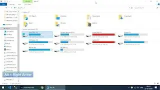 Go to the next and previews folder using shortcut key in windows operating system