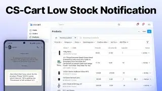 Never Miss Low Stock in CS-Cart! Instant Alerts via Email, SMS & WhatsApp 🚨