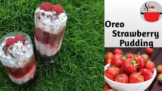 Oreo Strawberry  Pudding | Easy Pudding recipe