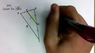 Triangle Mid-Segment Example 2 Solve for Missing Value
