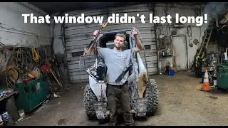 Our Employee Smashed the Bobcat Window & spreading more cow manure