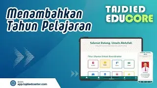 1. Tambahkan tapel - Tutorial Koordinator | Tajdied Educore