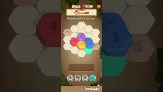 Hexagon Stack: Sorting Puzzle - Level 2 gameplay logic puzzle brain color match sort game #games