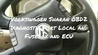 Volkswagen Sharan OBD2 Diagnostic Port Local and Fusebox and ECU
