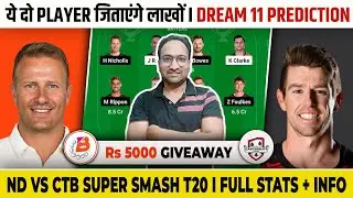ND vs CTB Dream11 Prediction | Northern Brave vs Canterbury Kings | ND vs CTB Dream11 Team 2024.