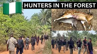 OYO STATE HUNTERS HUNTING FOR BUSH MEAT | The Biggest Gathering of Hunters in oyo-state | Episode 18