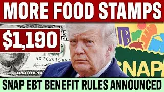 BREAKING: More FOOD STAMPS Update | New 2025 SNAP EBT Rules Announced | It Impact Millions!