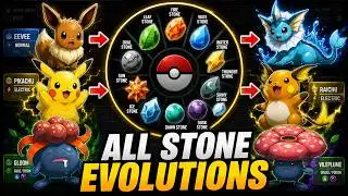 🔥💧⚡️☀️ Pok&eacute;mon That EVOLVE By EVOLUTIONARY STONE ❄️🌚🍃🌃