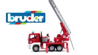 Bruder Пожарная машина МАН.Брудер Водяной насос и свет  Truck MAN Fire Engine Water Pump & Light
