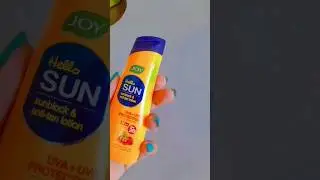 Joy Hello Sunblock🌞 and anti-tan Lotion 😁#review #sunscreen #lotion #shorts #mini