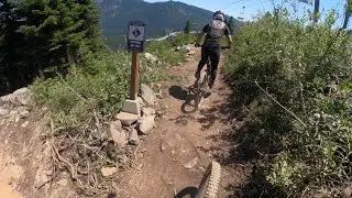 Sean and Francis ride Silver Fir DH Upper.  Featuring @azininthewoods