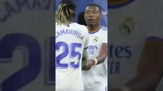Alaba slaps Camavinga really hard after goal #shorts