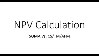 Stock Screener: Ep. 299: SOMA Vs. CS/AFM/TM: NPV Calculation