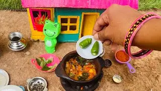 Miniature Tomato Gravy Recipe | Miniature Cooking | Tomato Chutney | MK MINI KITCHEN