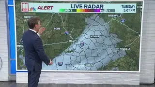 Snow falling in metro Atlanta | Latest Georgia winter weather