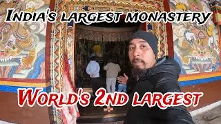 Visited India’s Largest Monastery 🏔️ | 2nd Largest in the World | Peace, Prayers 