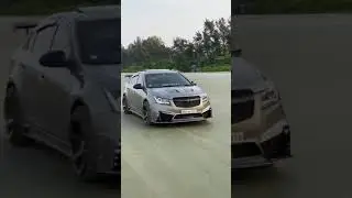 Driving Cruz car on beach ⛱ #carlover #carslover #carshots #modified #cruz